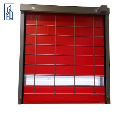Modern High-Speed PVC Accordion Folding Door Industrial Design Pile Door 1-Year Warranty for Mall Plant Warehouse Workshop Use