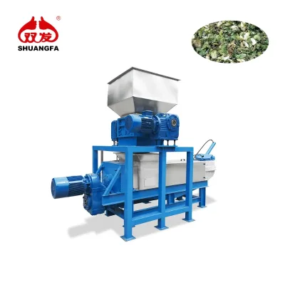 Dewatering Machine for Market Wet Waste, Wine Residue, High Fiber Content Fruit and Vegetable Waste