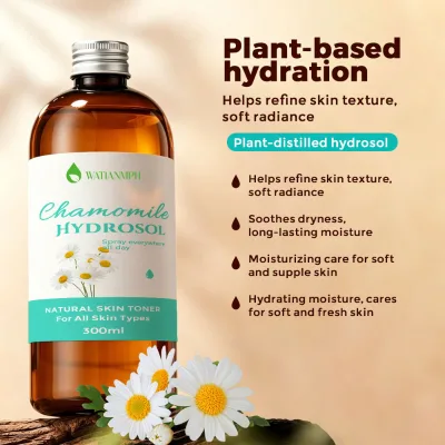Water for Face Skin Care Wholesale Premium Natural Chamomile Hydrosol Bulk Organic Roman Chamomile Floral