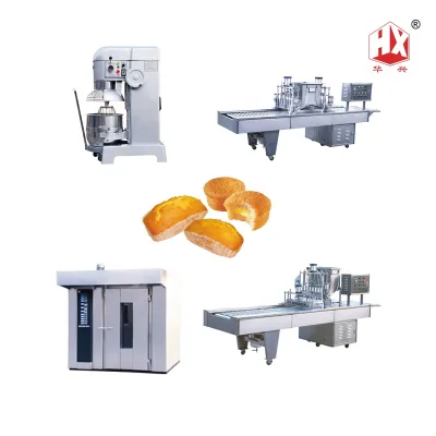 Competitive Price Cupcake Factory Baking Equipment Custard Cake Production Line