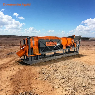 Tough & Reliable Mobile Gold Trommel Large-scale Placer Gold Washing Plant with Multi-Stage Screening for Riverbed Gold Panning
