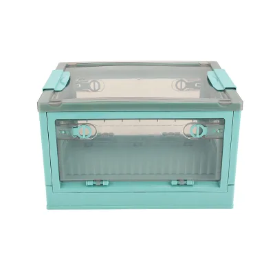 Five-doors Open Design Transparent Storage Container Household Foldable Storage Box