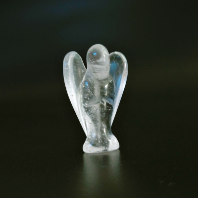 1.5 Inch Natural Clear Quartz Angel Carving Wedding Gift Crafts