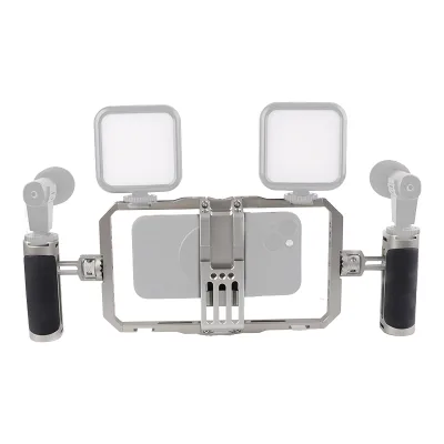 KALIOU E062 U Rig Smartphone Handheld Metal Stabilizer Photography Stand Extended Microphone Mobile Phone Rabbit Cage Stabilizer