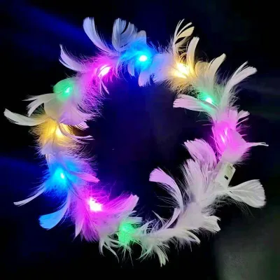 LED Headband for Girls and Women Luminous Headdress for Wedding Holiday Christmas New Year Valentine's Day Parties