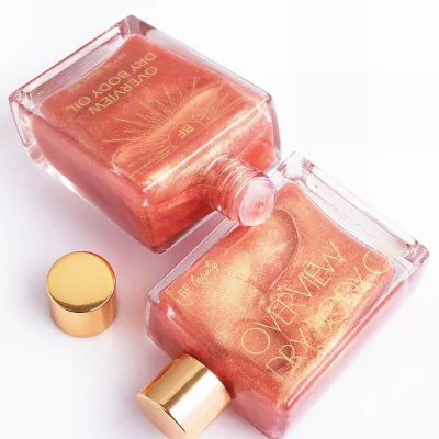 Custom OEM Private Label Lightening Vitamin E Bodi Tanning Oil Wholesale Fragrance Butter Moisturizing Shimmer Body Oil