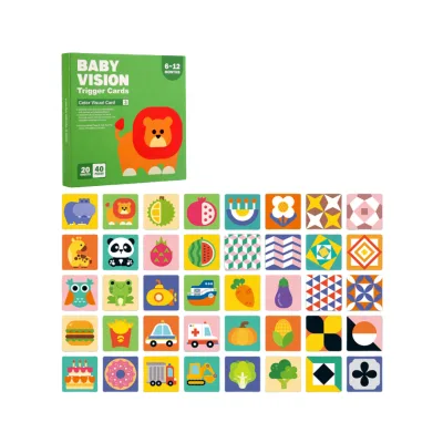 Montessori Bpa Free Non Toxic Laser Baby Visualizer Card Stimulation Flash Visual Cards