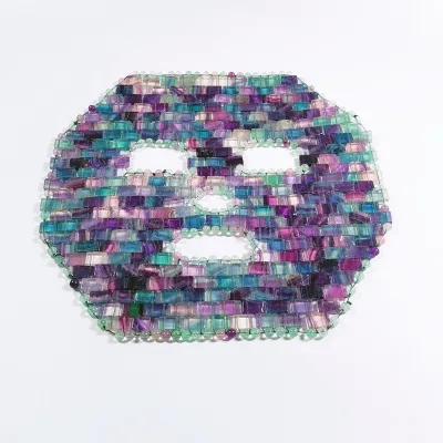 HY Rose Quartz Jade Face Mask Amethyst Natural Stone Eye Massager Aventurine Sleep Mask