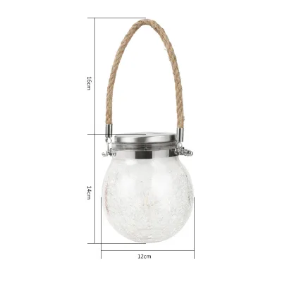 Hot Selling Warm White Led Solar Hanging Light Glass Ball Light Outdoor Garden Decoration Tree Lamp Copper Wire String Lamp