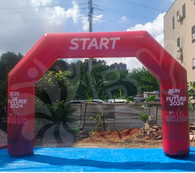 High Quality Durable Waterproof PVC Tarpaulin Printed Inflatable Archway for Outdoor Events and Races