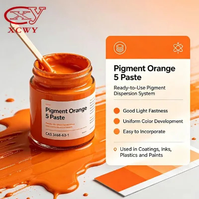 Pigment Orange 5 Paste Permanent Orange RN Paste for Offset Ink & Water Based Coating