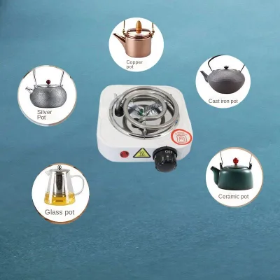 Customizable Portable Aluminum Shell 1 Burner Spiral Electric Hot Plate