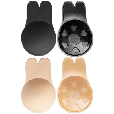Women's Breathable Breast Lifter Bra Rabbit Ears Invisible Silicone Adhesive Nipple Cover 9/11/13 cm Push Intimates Accessories