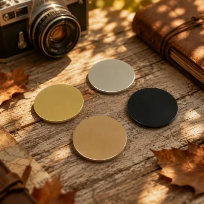 Factory Wholesale Stainless Steel Blank Coins Solid Plate Flat Steel Mirror Finish Disc DIY Blank Materials Laser Engraving