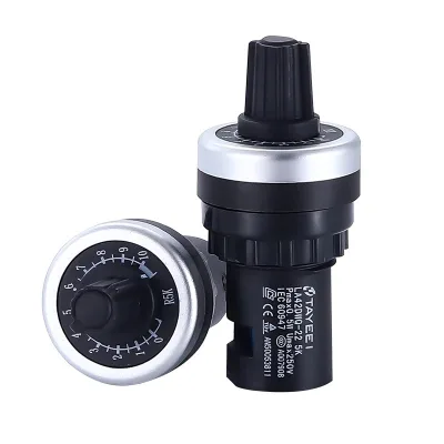High - Quality LA42DWQ/10K Potentiometer by Shanghai Tayee Electric - Ideal for Industrial & Electronic Applications