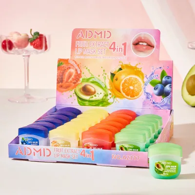 High Quality Mineral Lip Balm Set for Women Moisturizing Nourishing Anti-Drying Fruity Flavor 7g