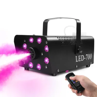 Top Quality 700W Smoke Machine for Birthday Parties Wedding Stages Christmas LED Lights Wireless Smoke Fog Machine