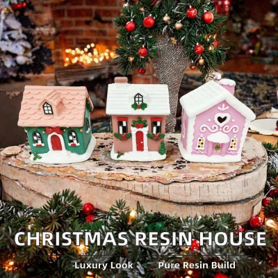 Christmas Resin Small House Micro Landscape Decoration Gift