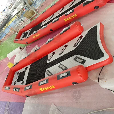 New Custom Inflatable Surf Rescue and Water Sport Platform Rescue Lifeguard Floating Buoy for First Aid Pvc Jet Ski Rescue Sled