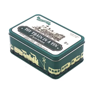 Custom Rectangle Tin Plate Cigarette Case High Quality Small Tin Packaging for Cigars Handcrafted Cigar Tin Box