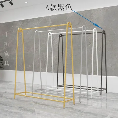 Clothing Store Display Rack, Mobile Women's Clothing Store, Hanging Clothes Rack, Floor to Ceiling, Side Hanging Clothes Rack