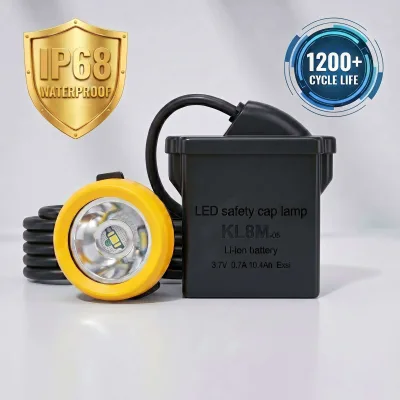 Bright Bird  IP68 Li-ion Battery LED Miner Lamp Led Mining Lamp LED Safety Cap Lamp  Portable Emergency Light