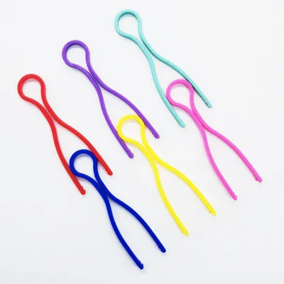 China Factory Multi Color Optional Round Plastic Bobbin Thread Clip Prevents Thread Falling Off Shuttle Core Wire Clip