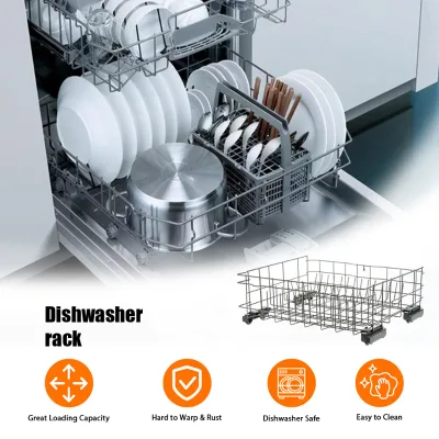 Professional Grade Stainless Steel PE Coated Wire Mesh Grid Storage Box Case for Hotel Restaurant Dishwasher Rack