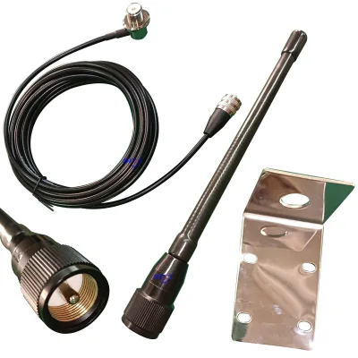 BNC VHF 136-174MHz Antenna for Ham Radio Handheld Vertical Polarization Bent Rubber Models-IC-V8 IC-V80 IC-V82 IC-V85 IC-V80E