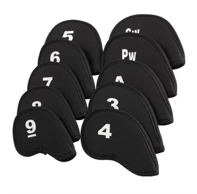 Wholesale 10Pcs/set Golf Iron Head Covers Golf Club Protective Iron Head Protector Golf Accessories