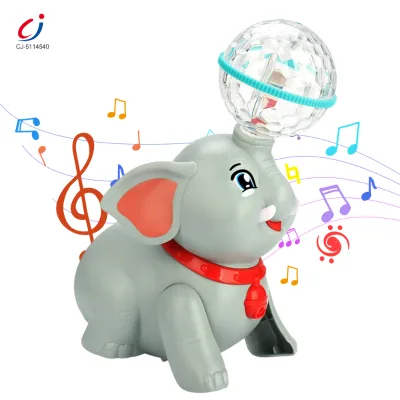 Chengji Electric Rotating Dance Toy Education Cartoon Light Music Stunt Action Performance Plastic Battery Operated Elephant