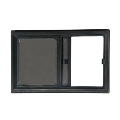 Factory Direct Double Glazing Slider Window Flat RV Caravan Trailer Motorhome with Acrylic and Aluminum Alloy Frame