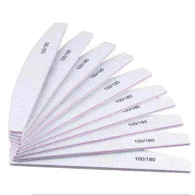 Professional Nail File Lima 100/180 Grit Professional Sandpaper Cuticle Remover Buffer Files Manicure