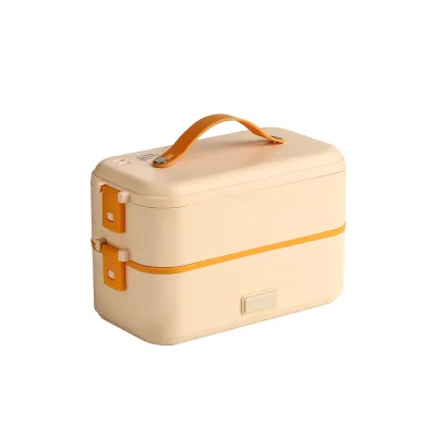 Electric Lunch Box Stainless Steel Portable Lunch Box Japanesestyle Electric Lunch Box Plug-in Steel Cooking Heating Insulation