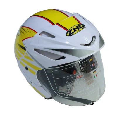 New ABS Half Face Quick Release Vintage High Quality Texture Edge Wrapping Classic Retro Motorcycle Helmet for Adult