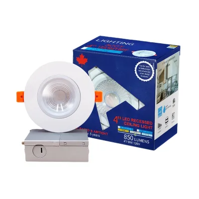 ETL 5004879 Hot Selling Led Recessed Light 4 Inch 9W Full Spectrum COB Gimbal Downlight for House