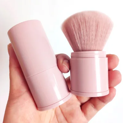 Synthetic Buffer Brush Retractable Makeup Kabuki Face Brush Plastic Kabuki Makeup Brush