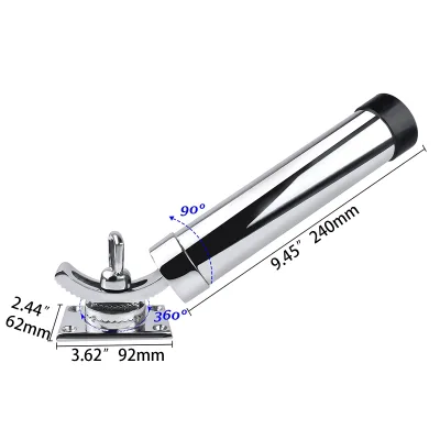 Rod Holder Flush Mount Stainless Steel Fishing Rod Holders
