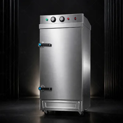 RUITAI Commercial Electric Rice Steamer Cabinet 12 Trays 380V Stainless Steel for Hotel Kitchen Automatic Water Inlet