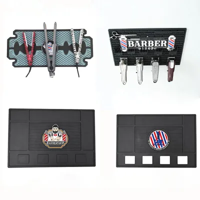 Factory Price Customize Counter Barber Tool Organizer Mat for Hairstylist Barbershop Salon Mat for Station
