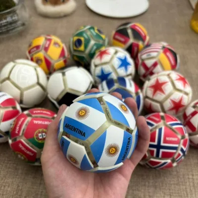 Cross-border 2026 USA-Canada-Mexico for Multi-national Flag Football ABS Keychain Pendant Stress-relief Small Gift Fan