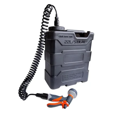 Bulk Order Wholesale New Style Overlanding 4WD Camping Shower 4x4 Heavy Duty PE Water Pressure Tank with 2200mah Electric Pump