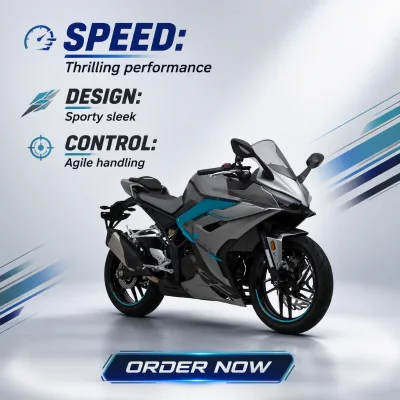 Precision Engineered 344cc Twin 35kW DOHC USD Fork TFT Display Sport Bike for Weekend Riding