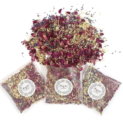 High-Quality Real Dried Rose Petals Flower Confetti for Wedding Birthday Party DIY Bridal Tables Decoration