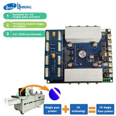 New BetterPrinter UV Ink Single Pass Digital Inkjet Printer Main Board with I3200-U1 Print Head
