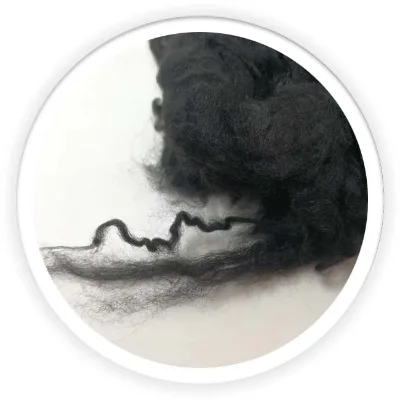 1.4d 2d 3d 9d 15d Recycled Black Nylon6 Fiber with GRS for Textile