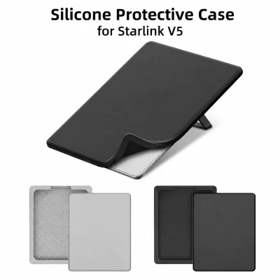 Silicone Protective Case for Starlink V5, Anti-Collision Dustproof Sun-Resistant Scratch-Proof Portable Cover for Outdoor V5