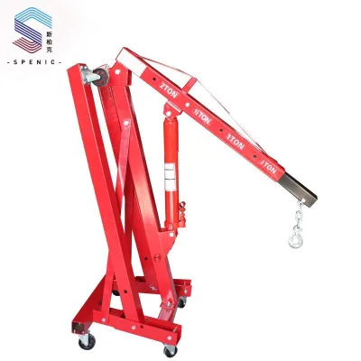 2 Tons to 3 Tons Auto Repair Mobile Crane New Foldable Hydraulic Car Engine Hanger Single Arm for Construction Farm Industries