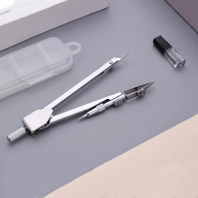 Office School Kids Math Drawing Drafting Tools Metal Compass Drawing Compass with Extra Leads