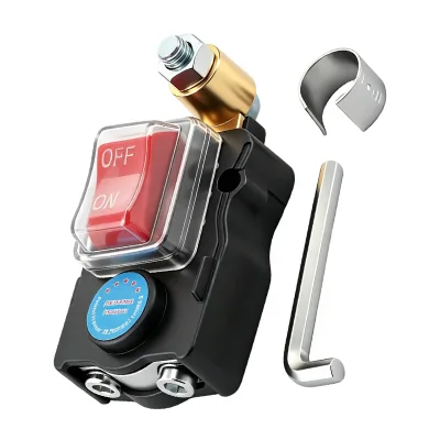 Boat 12V 24V 100A Pure Copper Battery Disconnect Switches With Non-Slip Handle Power Cutoff Control for Marine